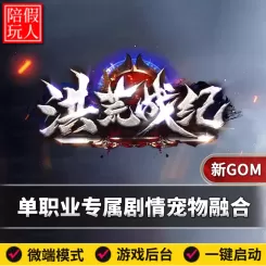 热血传奇单机版电脑洪荒战纪单职业专属六个大陆假人陪玩微端光柱