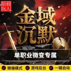 热血传奇单机版电脑金域沉默单职业专属微变高清跑图假人陪玩微端