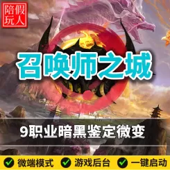热血传奇单机版电脑召唤师之城九职业暗黑鉴定假人陪玩微端有光柱